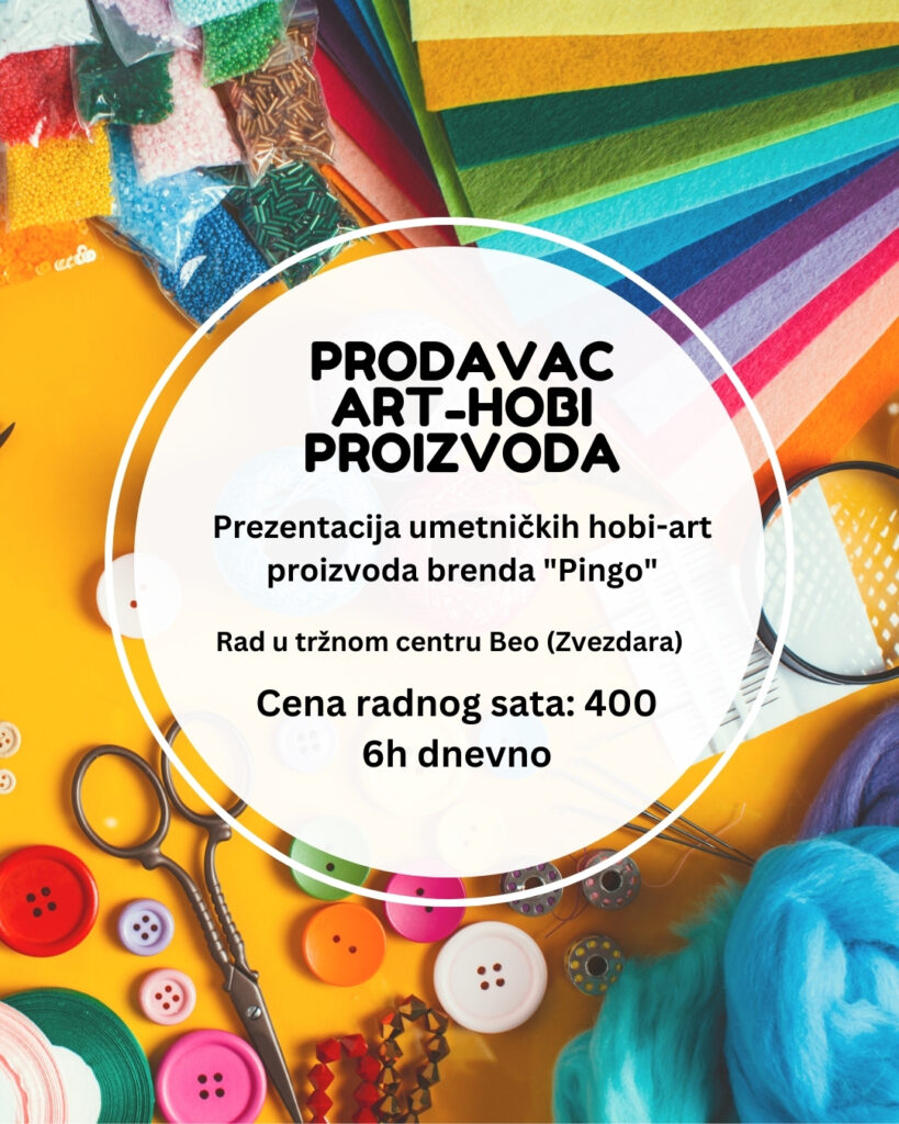 Prodavac-Art-hobi-proizvoda