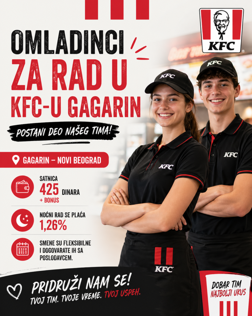 Omladinci za rad u KFC-u Gagarin